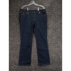J. Crew Jeans Womens 36x31.5 (Tag 33R) Bootcut Mid Rise Stretch Blue Denim